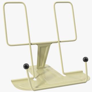 3D Folding Metal Book Stand Yellow