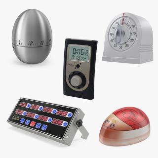 Kitchen Timers Collection 3 3D