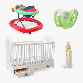 Childcare Products Collection 3D model