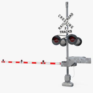 Railroad Crossing Gate 3D