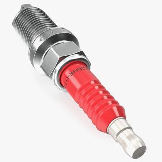 Electrode for Spark Plug 3 Stroke Red 3D