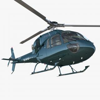 Helicopter Eurocopter AS 355N 3D model