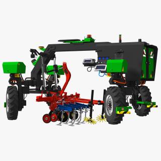 Agriculture Robot Rigged 3D model