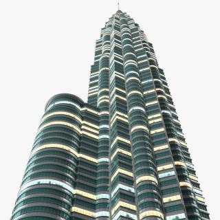 Skyscraper Tower Night Glow 3D