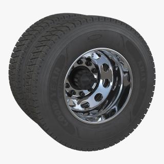 Truck Rear Wheels 3D