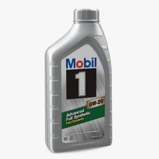 3D Motor Oil Mobil 1L model