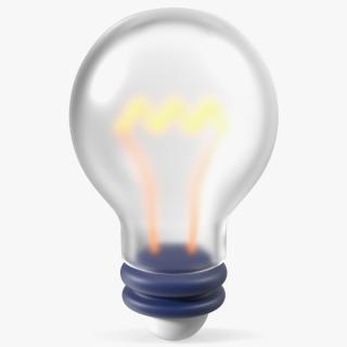 Idea Light Bulb Stylized Icon 3D model