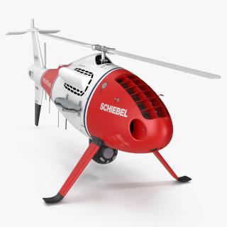 3D Schiebel Camcopter S100 UAV Coast Guard Rigged