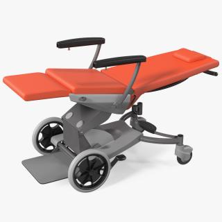 3D model SELLA Transport Chair Unfolded