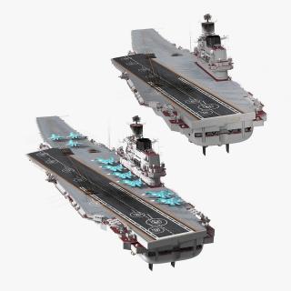 3D Russian Aircraft Carriers Collection