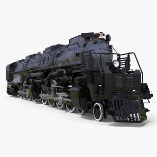 3D Worn Locomotive Rigged for Maya