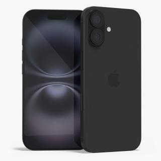 3D Apple IPhone 16 Black