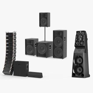 Concert Speakers Collection 2 3D model