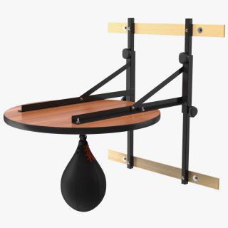 Leather Speed Ball with Platform Rigged 3D model