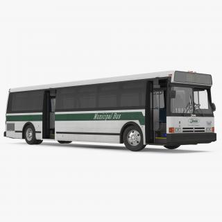 Flxible Metro D Transit Bus Rigged 3D model