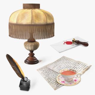 3D Antique Stationery Collection 2