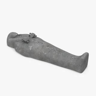 3D model Top Part Stone Egyptian Sarcophagus