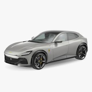 2023 Ferrari Purosangue SUV Grey 3D