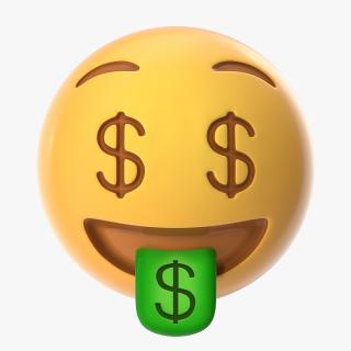 3D Money Face Emoji