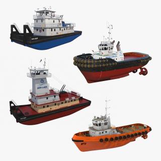 Tug Boats Collection 3 3D