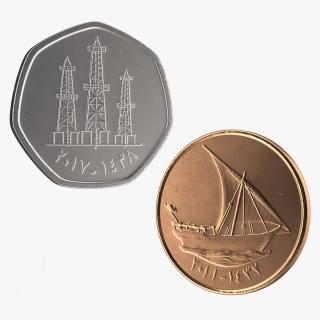 3D model UAE Fils Coins Collection