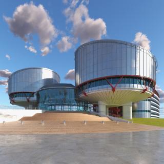 European Court of Human Rights Building 3D model