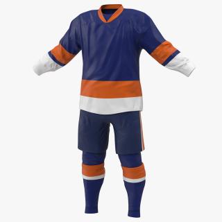 Hockey Clothes Blue 3D model