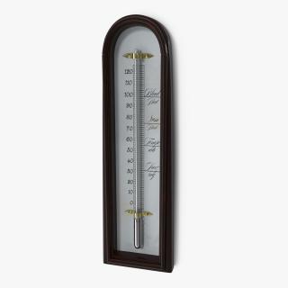 Antique Thermometer 3D model