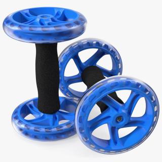 Pair of Ab Wheel Rollers 3D model