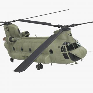 US Army Transport Helicopter CH-47 Chinook 3D