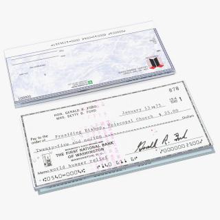 3D Bank Cheque