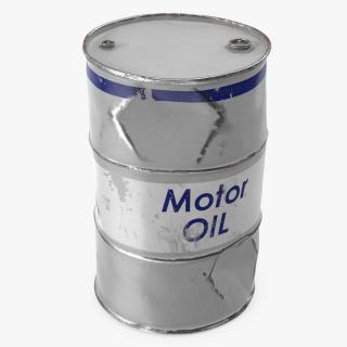 3D model Old Motor Oil Barrel