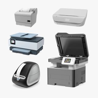 3D model Multifunction Printers Collection 3