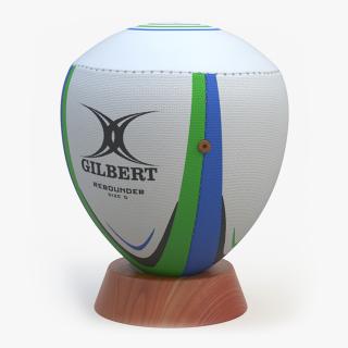 3D model Rugby Reflex Training Ball on Stand