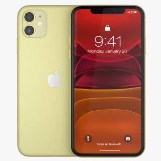 3D iPhone 11 Yellow