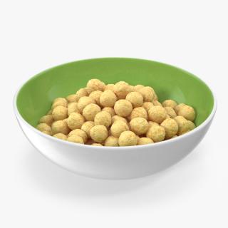 3D model Bowl of Cereal Balls