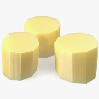 3D model Sugarcane Cut Pieces