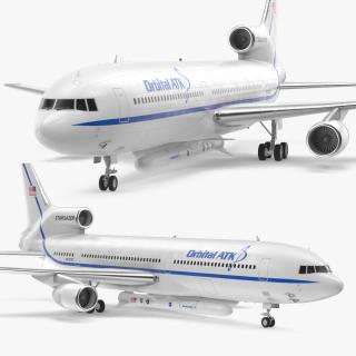 Lockheed L1011 Stargazer with Pegasus XL Rocket Rigged 3D model