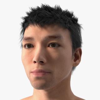 3D Head of Asian Male model