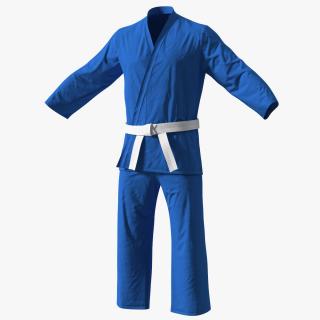 Karate Uniform Blue 3D model