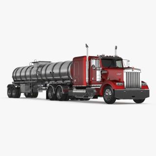 3D Kenworth W900 Tanker Truck