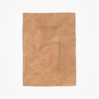 Brown Paper Sugar Sachet 3D model