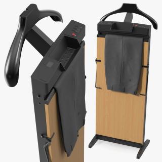 Trouser Press Light Wood Trim and Pants 3D model