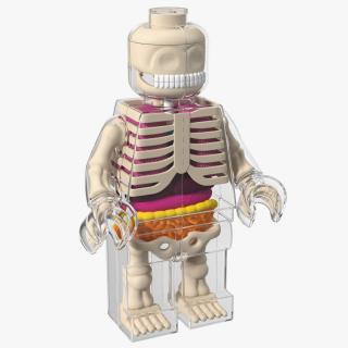 3D model Anatomical LEGO Man Glass