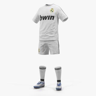 3D Soccer Uniform Real Madrid