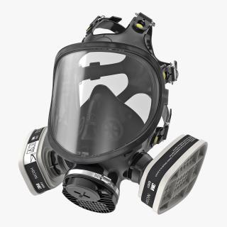 Safety Full Face Respirator 3D