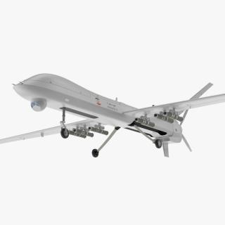 3D Iranian Dron Qods Mohajer 10 model