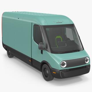 Electric Delivery Van Simple Interior 3D