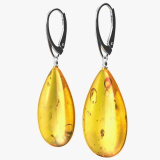 3D Amber Earring model