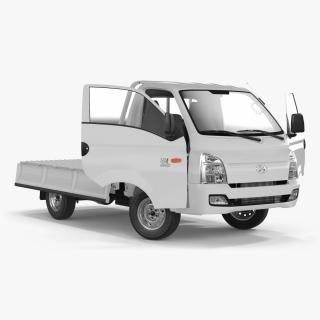 3D Flatbed Truck Hyundai HR 2023 Rigged